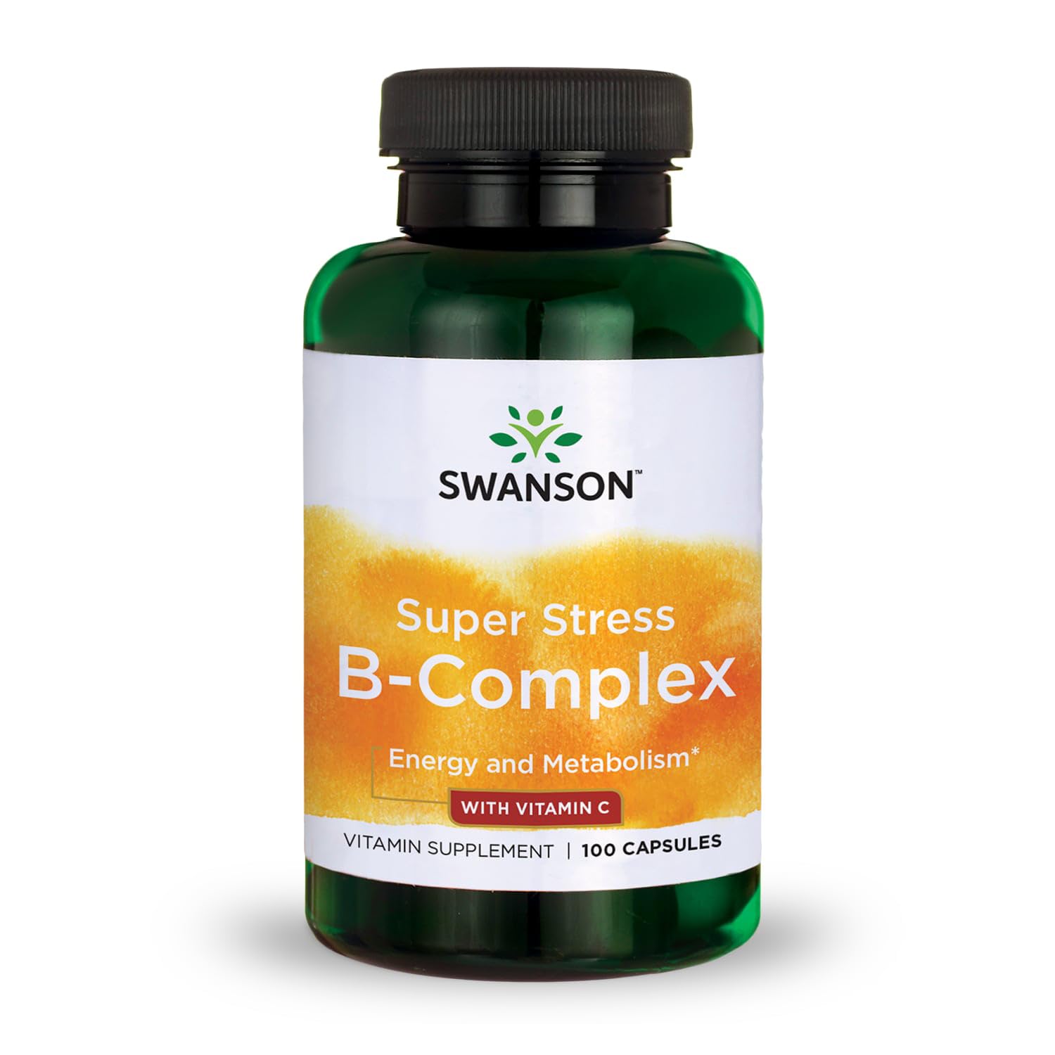 Swanson Vitamin B-Complex w/Vitamin C - Stress Relief Energy Support Immune Health 100 Capsules
Swanson Vitamin B-Comple