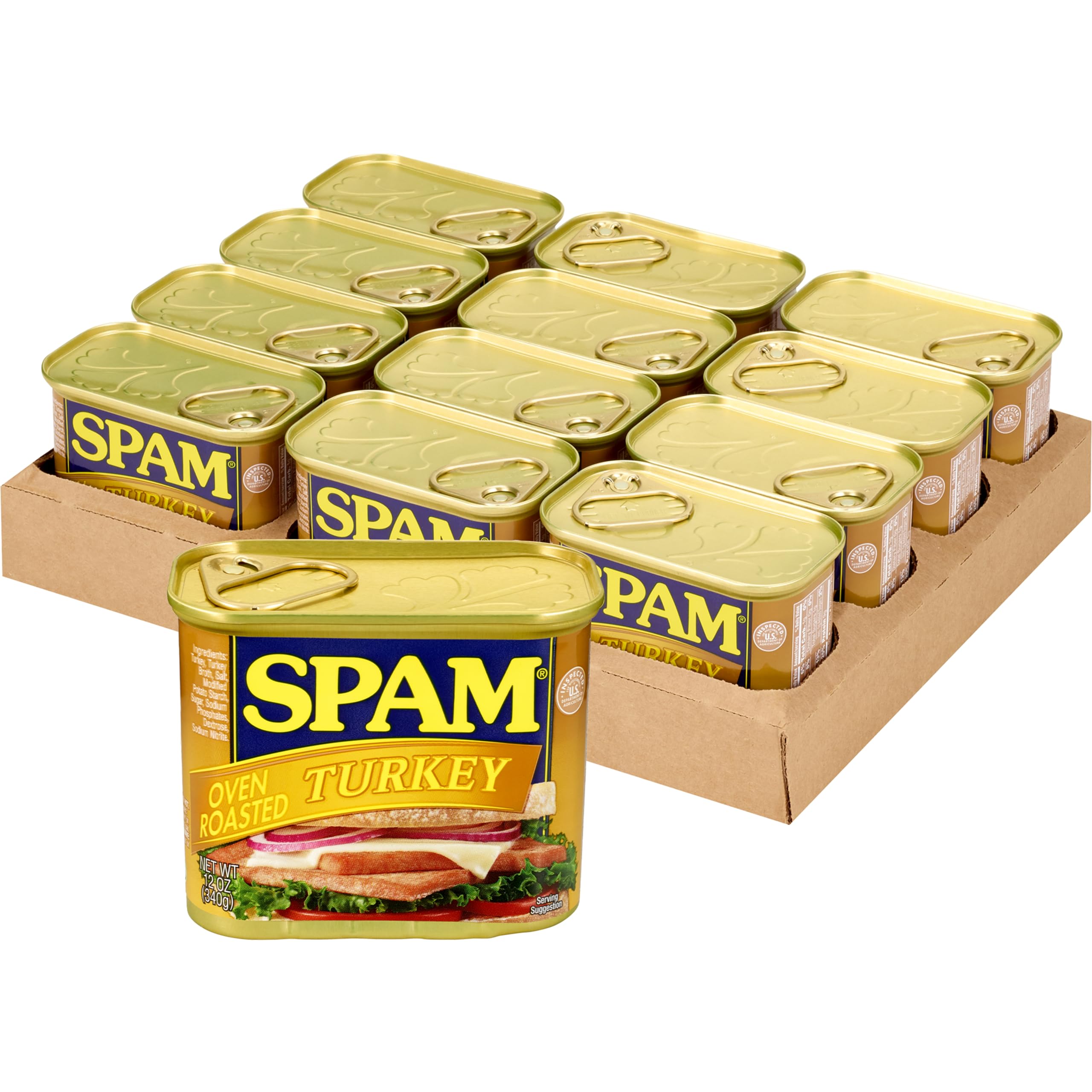 Oven Roasted Turkey Brand SPAM 12 Ounce Pack
| SPAM Oven Roasted Turkey for Family Gatherings
| SPAM 12 Ounce Oven Roas